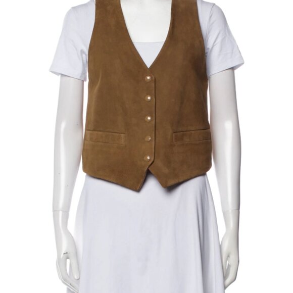 Zadig & Voltaire Jackets & Blazers - Zadig & Voltaire Tan Suede Vest Size S